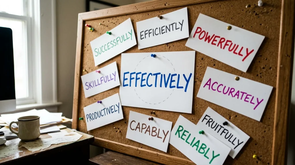 synonyms for effectively