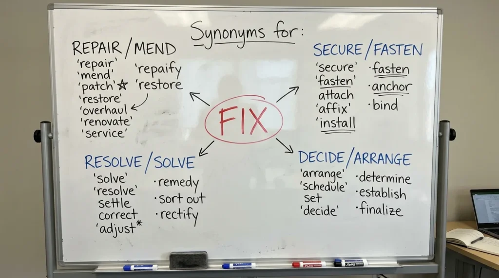 synonyms for fix