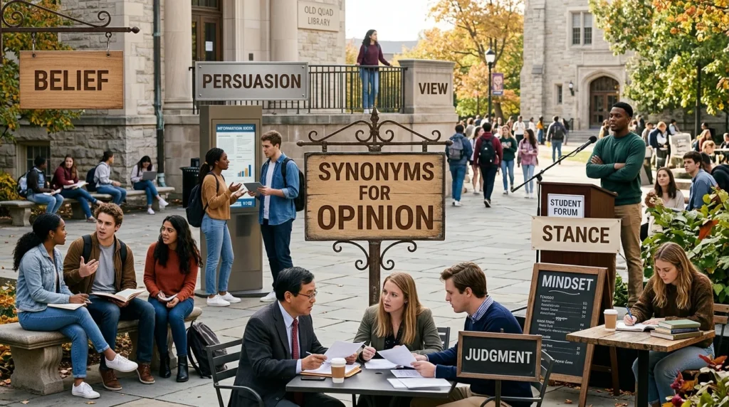 synonyms for opinion