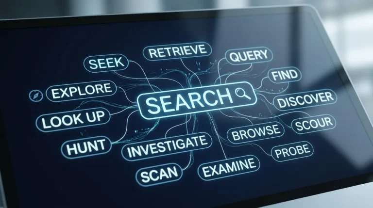 synonyms for search
