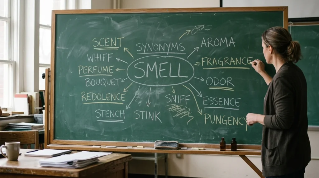 synonyms for smell